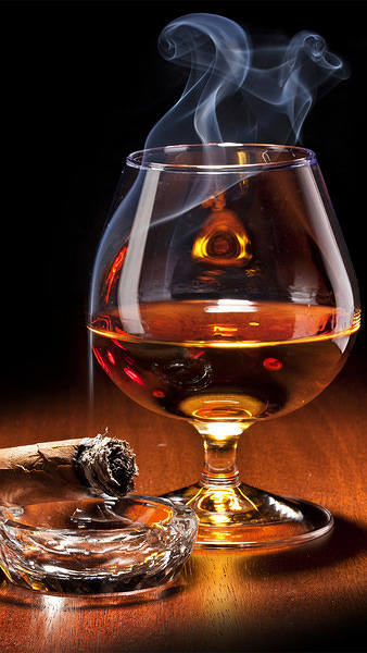 Cigar and Whiskey iPhone 6S Plus Wallpaper