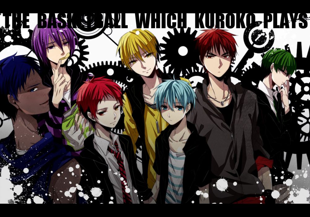 Anime series kuroko no basket cool boys group wallpaper