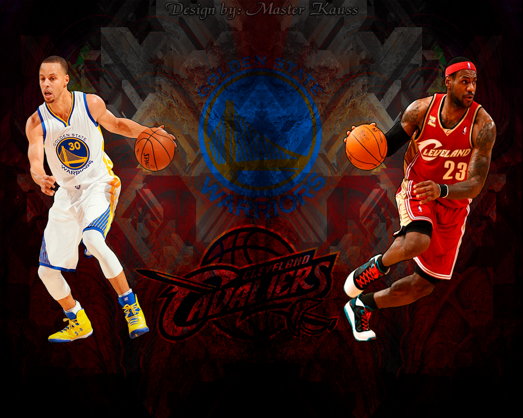 Stephen Curry and LeBron James face off in an exciting basketball wallpaper