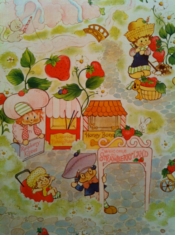 Omg Strawberry Shortcake Vintage Wallpaper