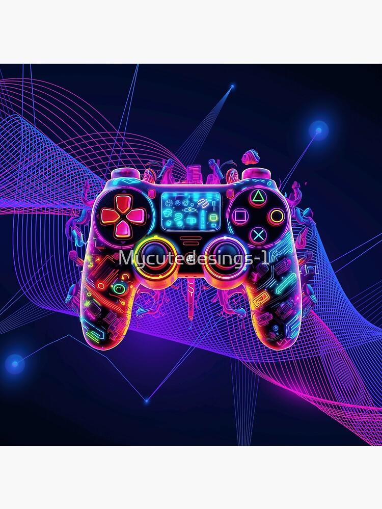 Video Game Controller Design In Neon Colors I M A Lover