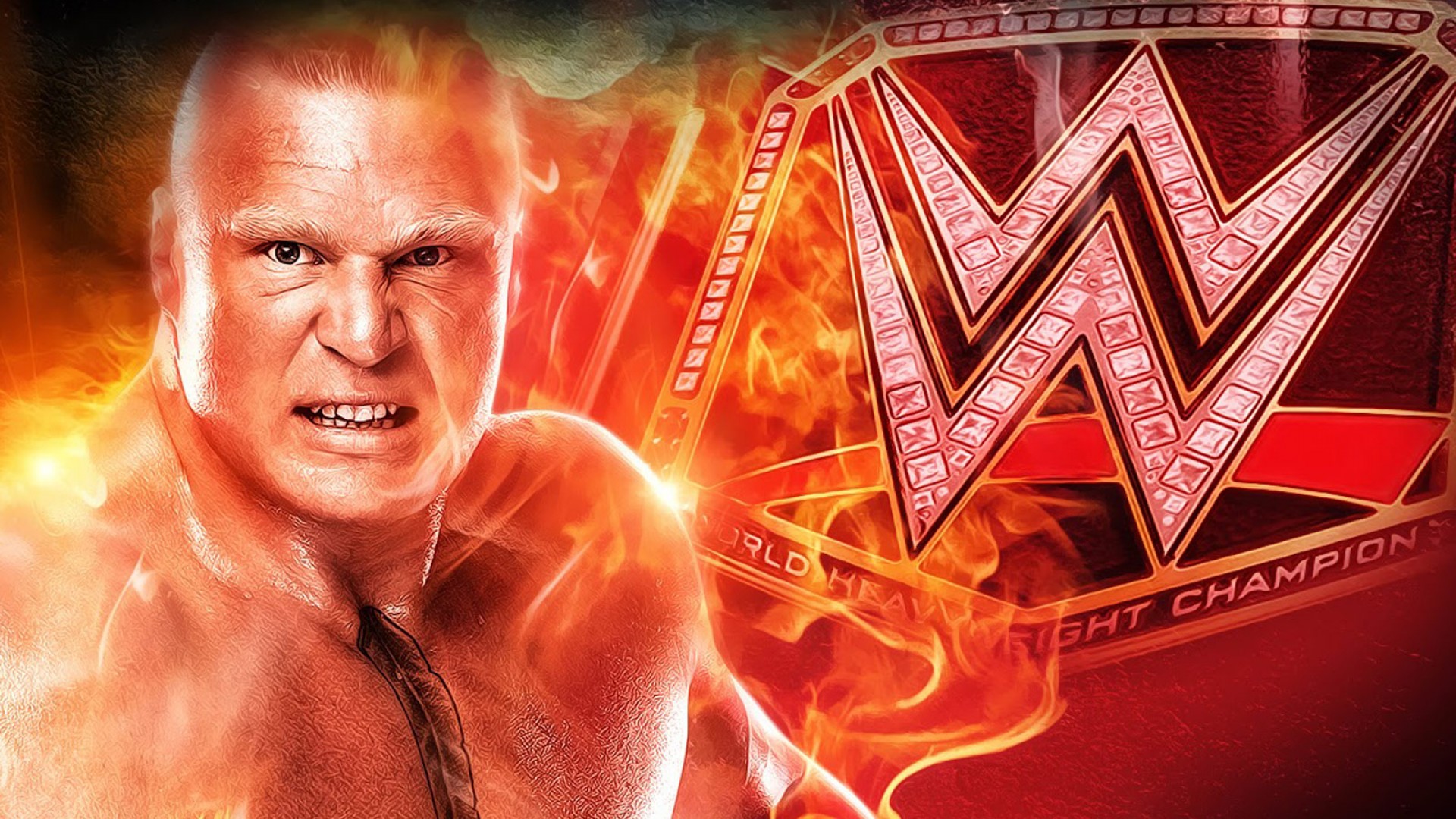 Brock Lesnar Wwe World Heavyweight Champion