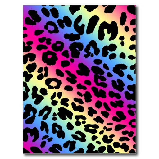 Rainbow Cheetah Print Wallpaper Neon