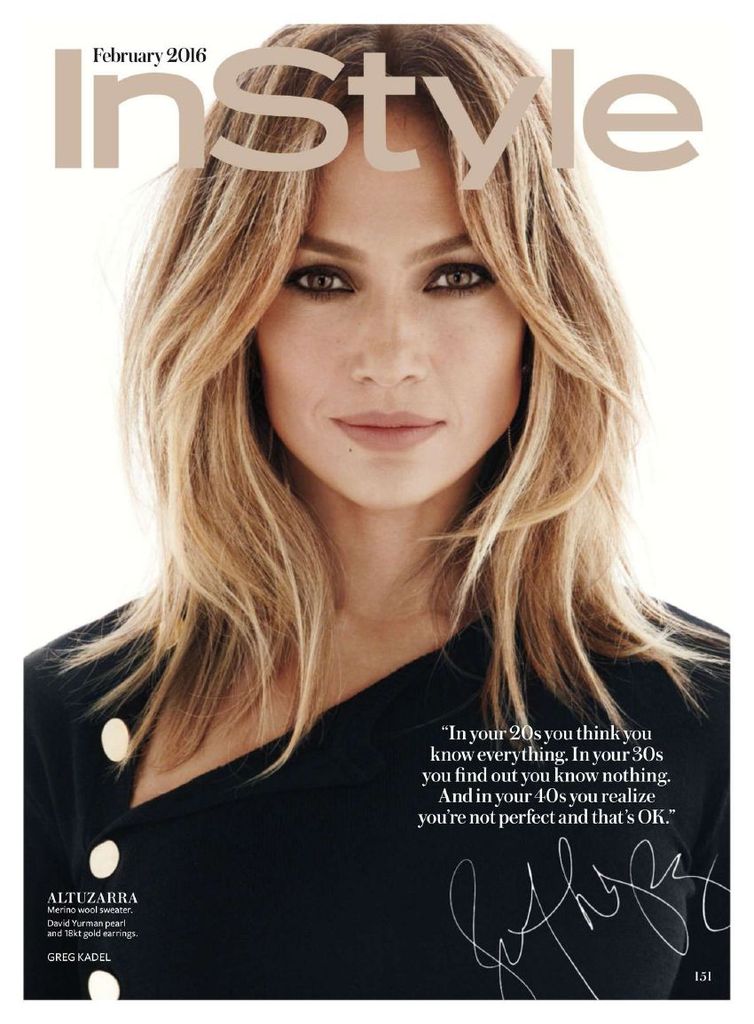 Jennifer Lopez Instyle Magazine February Global