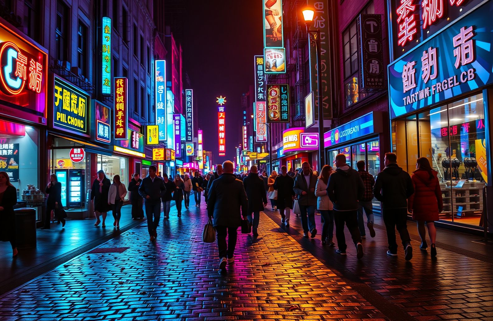 Street Wallpaper HD Night City