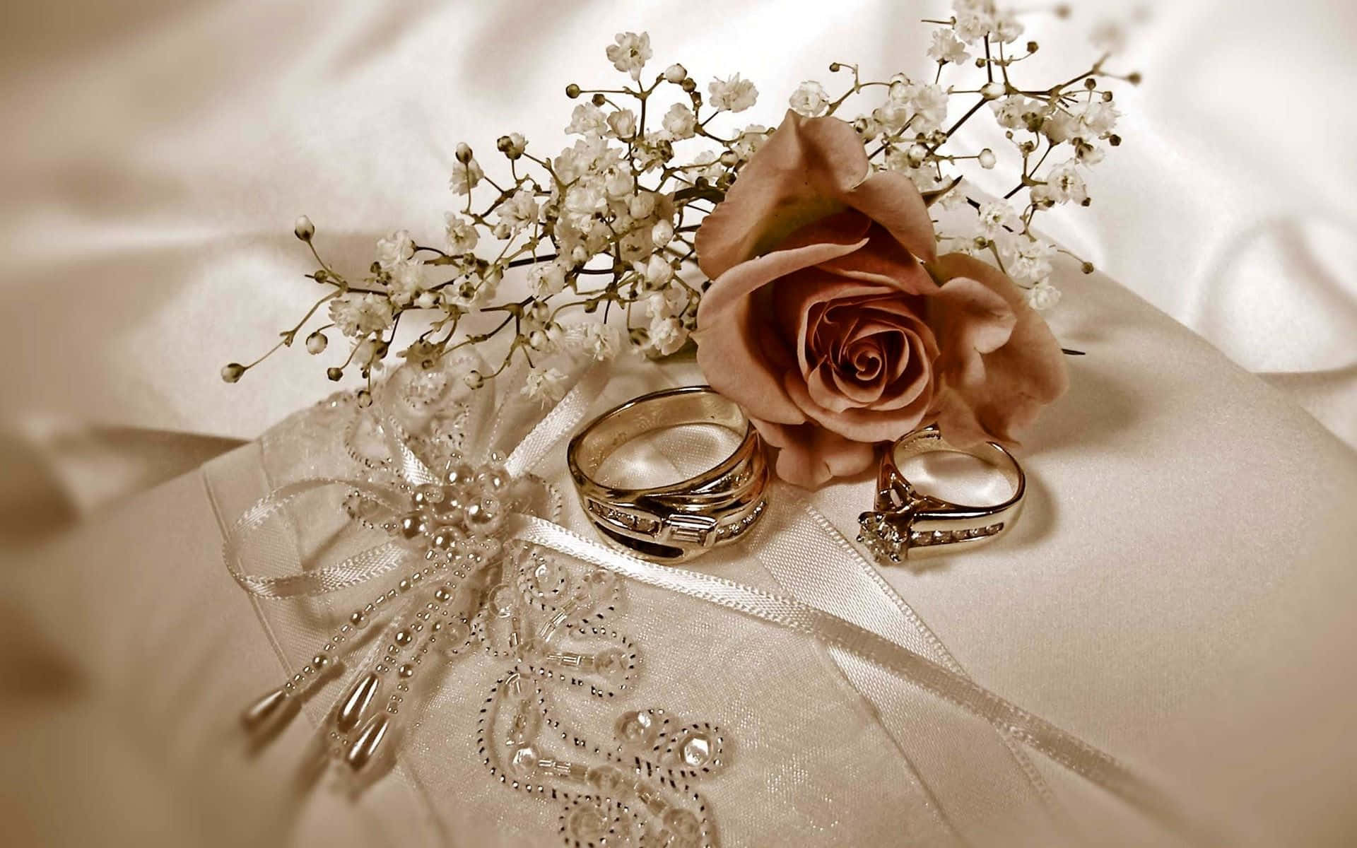 Vintage Wedding Rings Picture Wallpaper