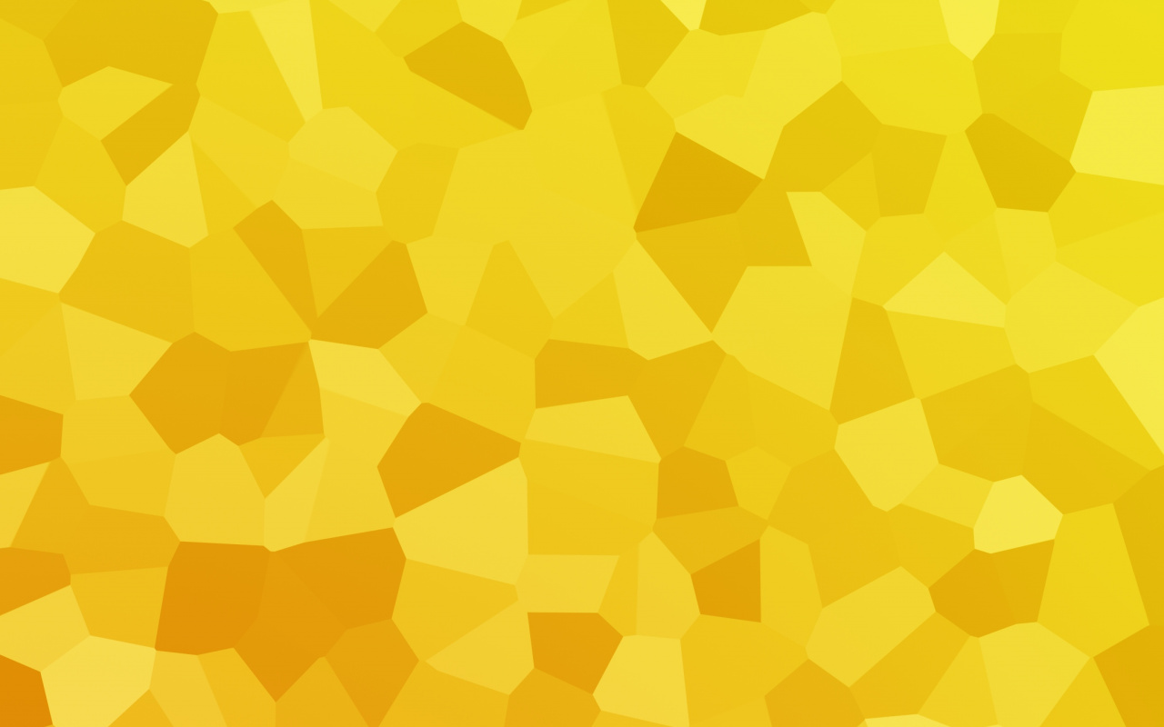 Yellow Pieces Abstract Geometric Wallpaper