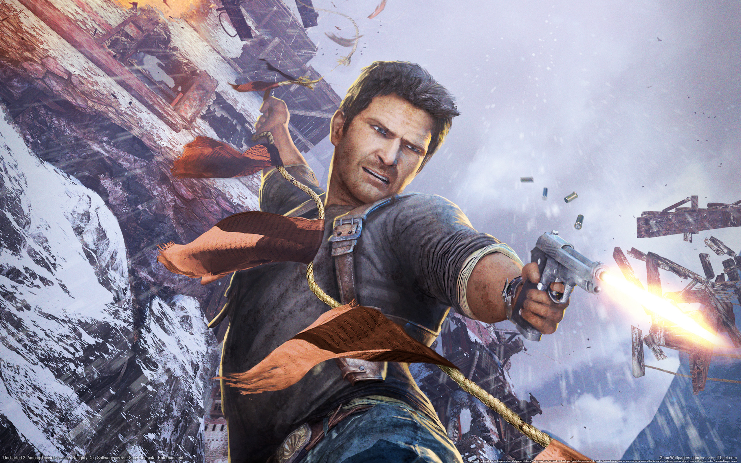 Among Thieves Nathan Drake A Pistol Wallpaper Photos Pictures