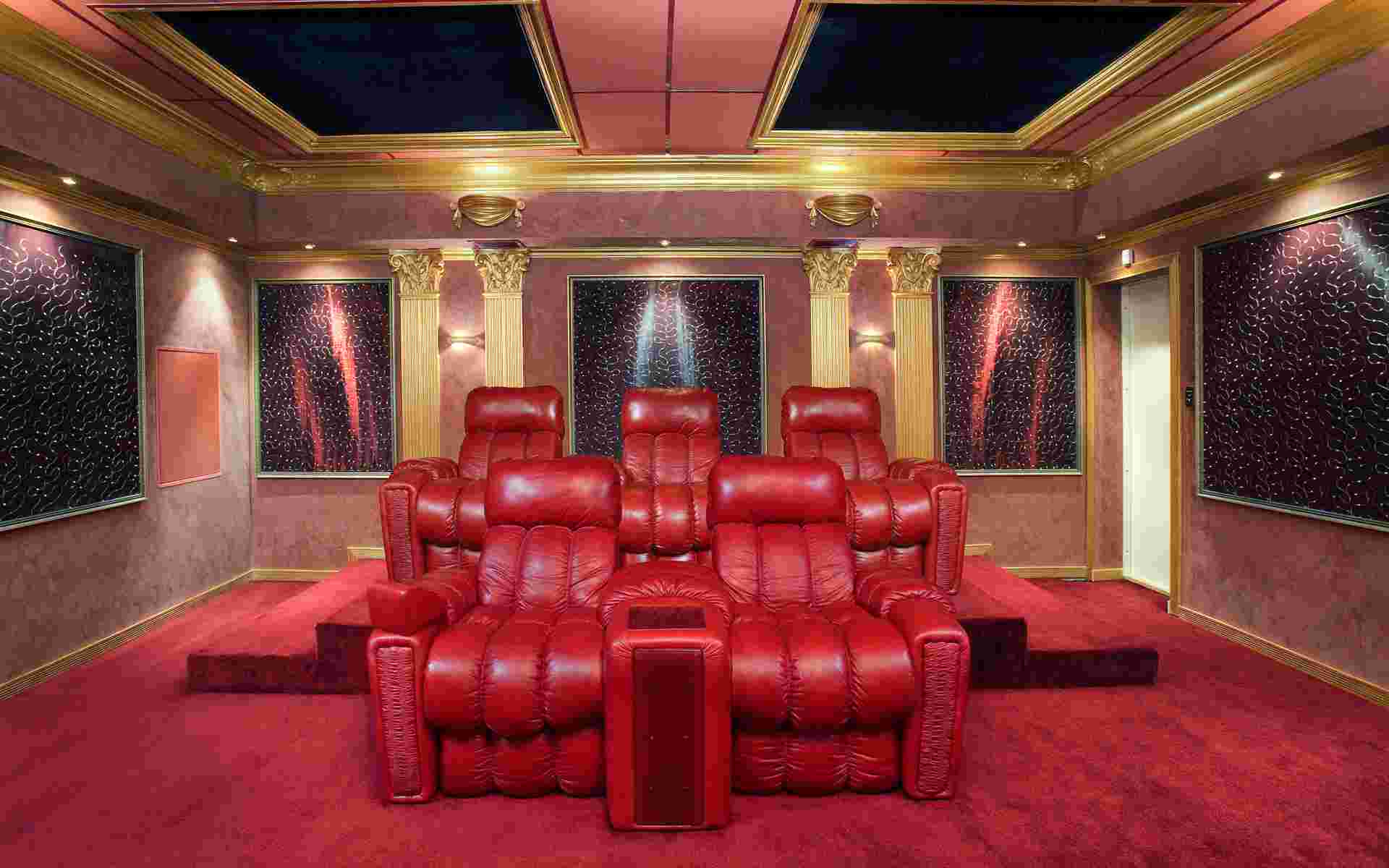 Home Theater Wallpaper Ome Buildings