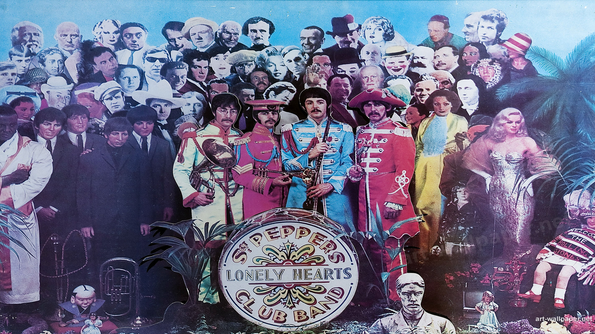 Sgt Pepper S Lonely Hearts Club Band Poster Print Wallpaper