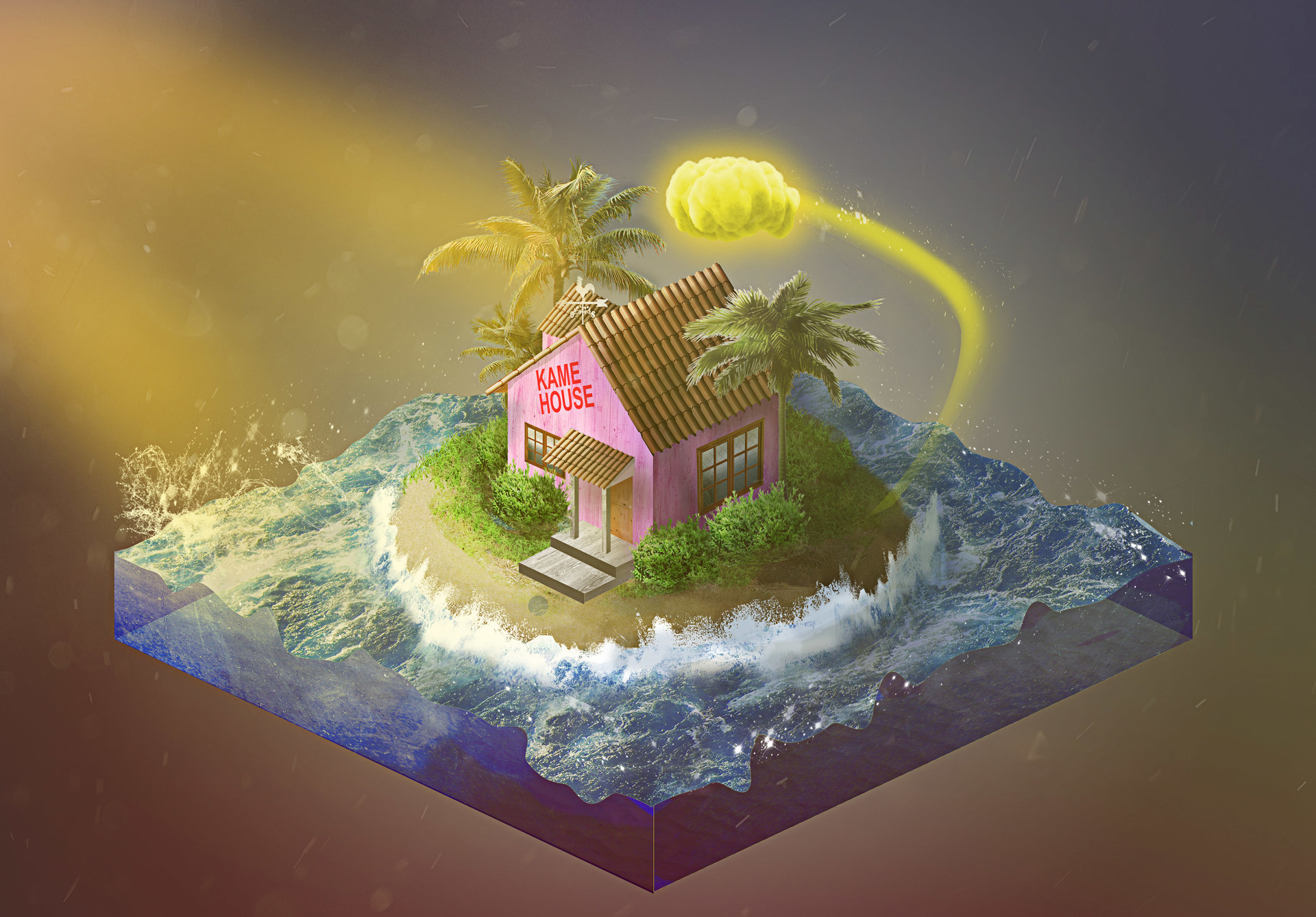 T Ng H P Wallpaper 4k Kame House V I C Nh N Ph Fan