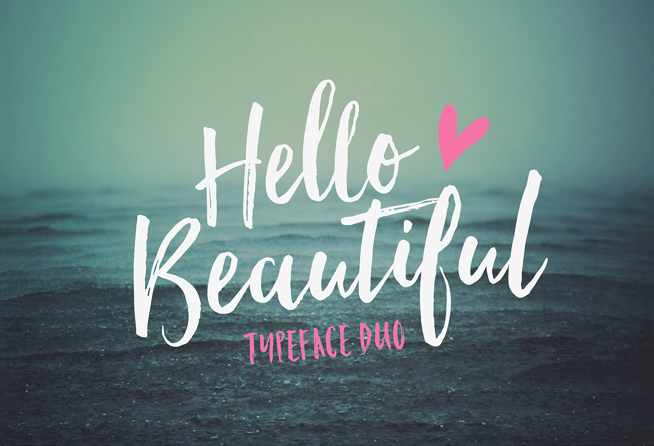 Fabulous Fonts Hello Beautiful A iPhone Wallpaper