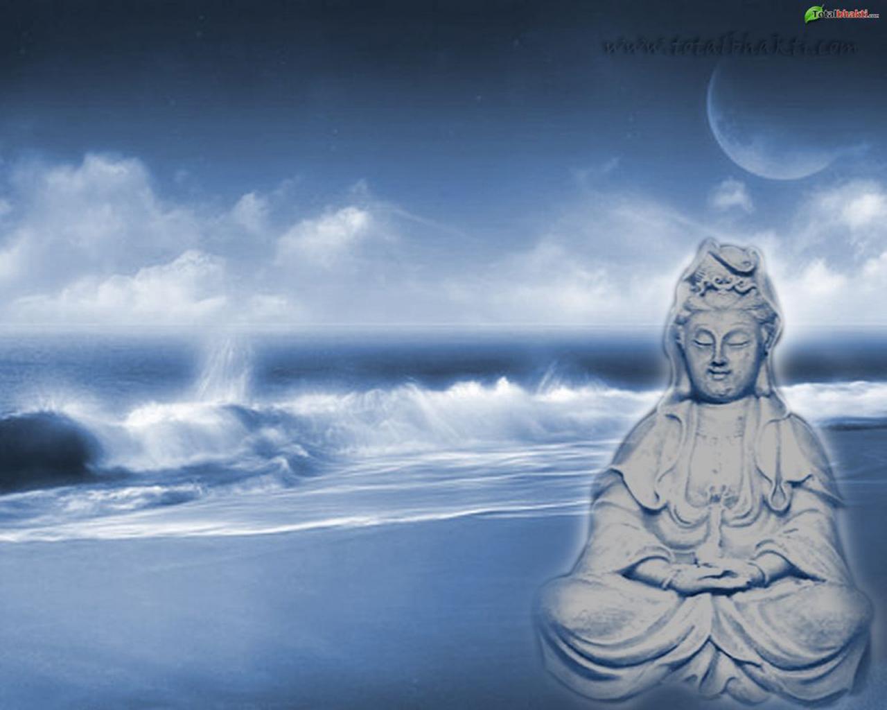 Meditation Wallpaper Hindu Yoga With Blue And