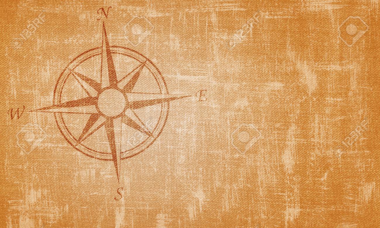 Old Compass On Vintage Background Stock Photo Picture And Royalty