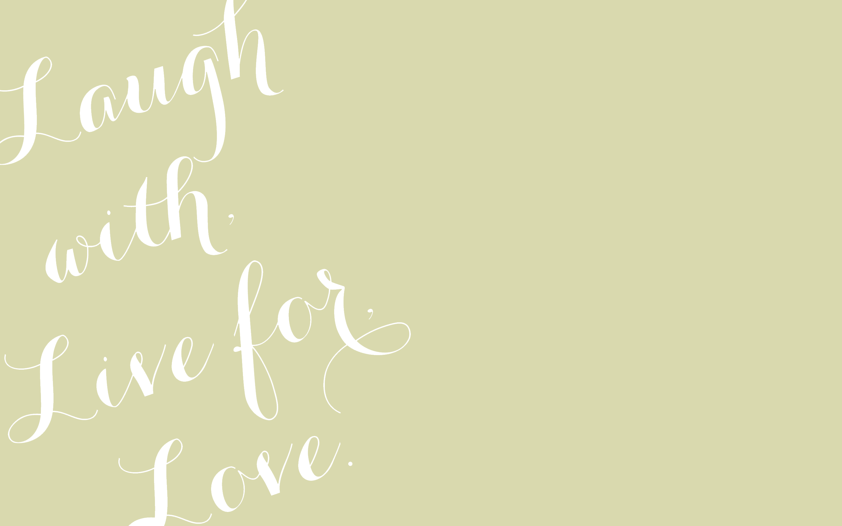 Laugh Live Love Minimal HD Wallpaper By Bionic Beauty Style