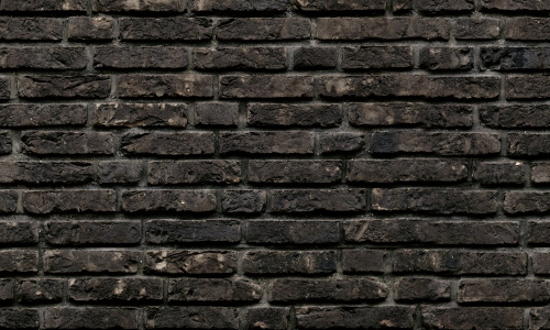 Pin Dark Brick Black Wallpaper