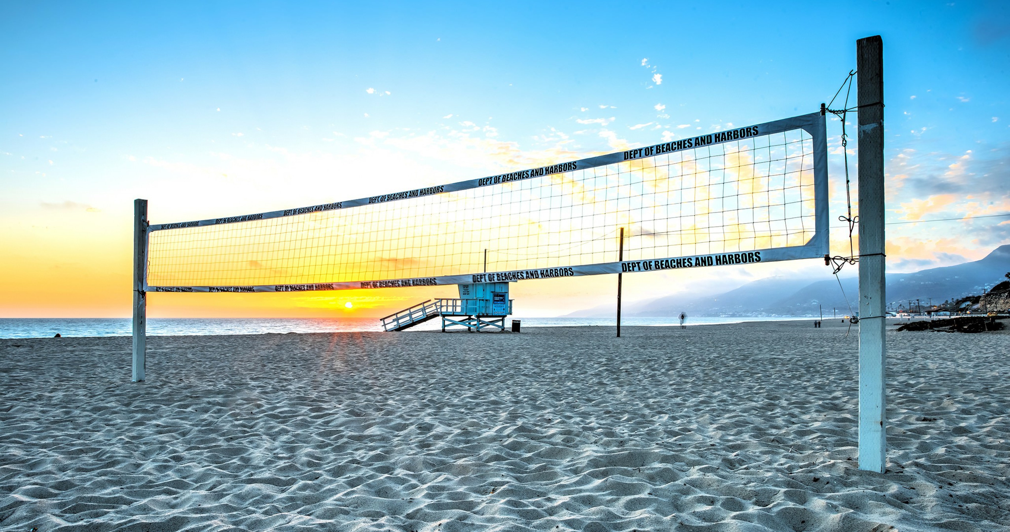 Volleyball On Beach 4k Ultra HD Wallpaper High Quality Walls