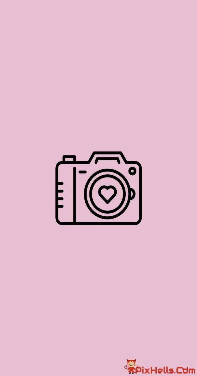 Camera Pink Icon Aesthetic Wallpaper Instagram