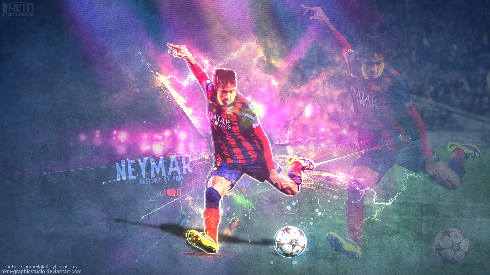 Neymar Jr HD Wallpaper Hkm By Graphicstudio