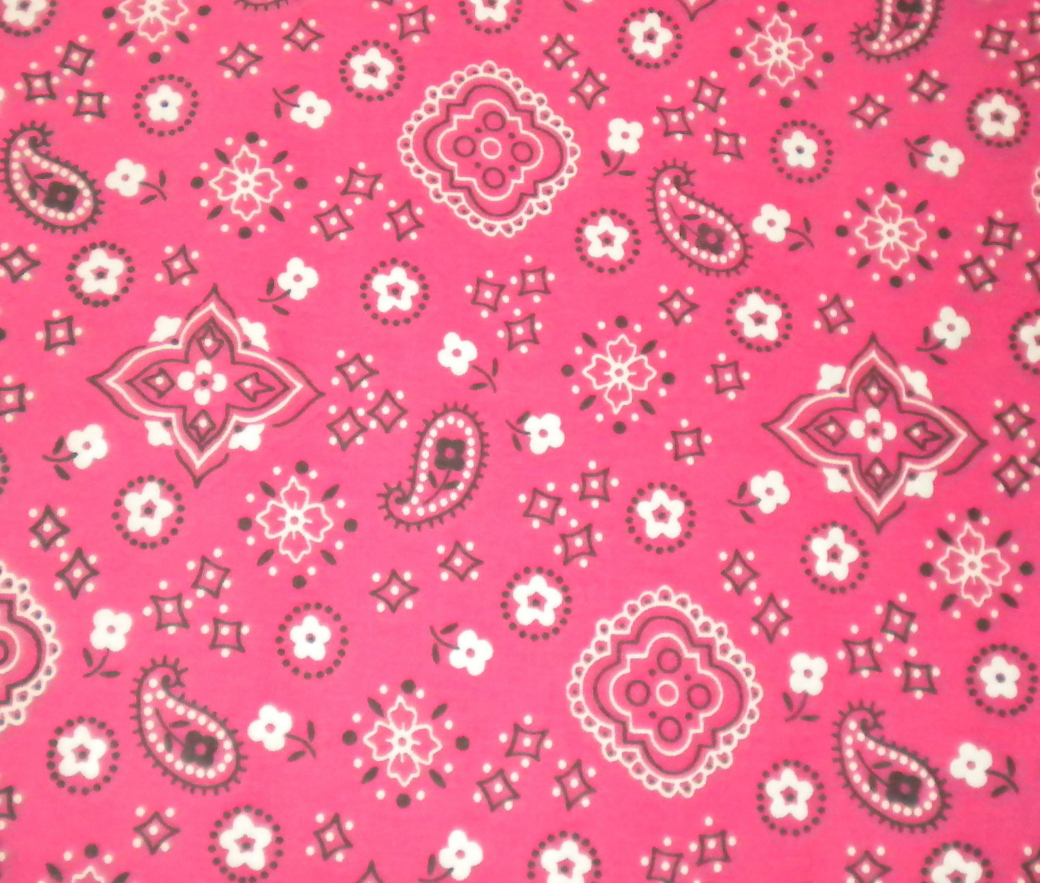 Pink Bandana Fabric Two Yards Uncut By Gothic61 On