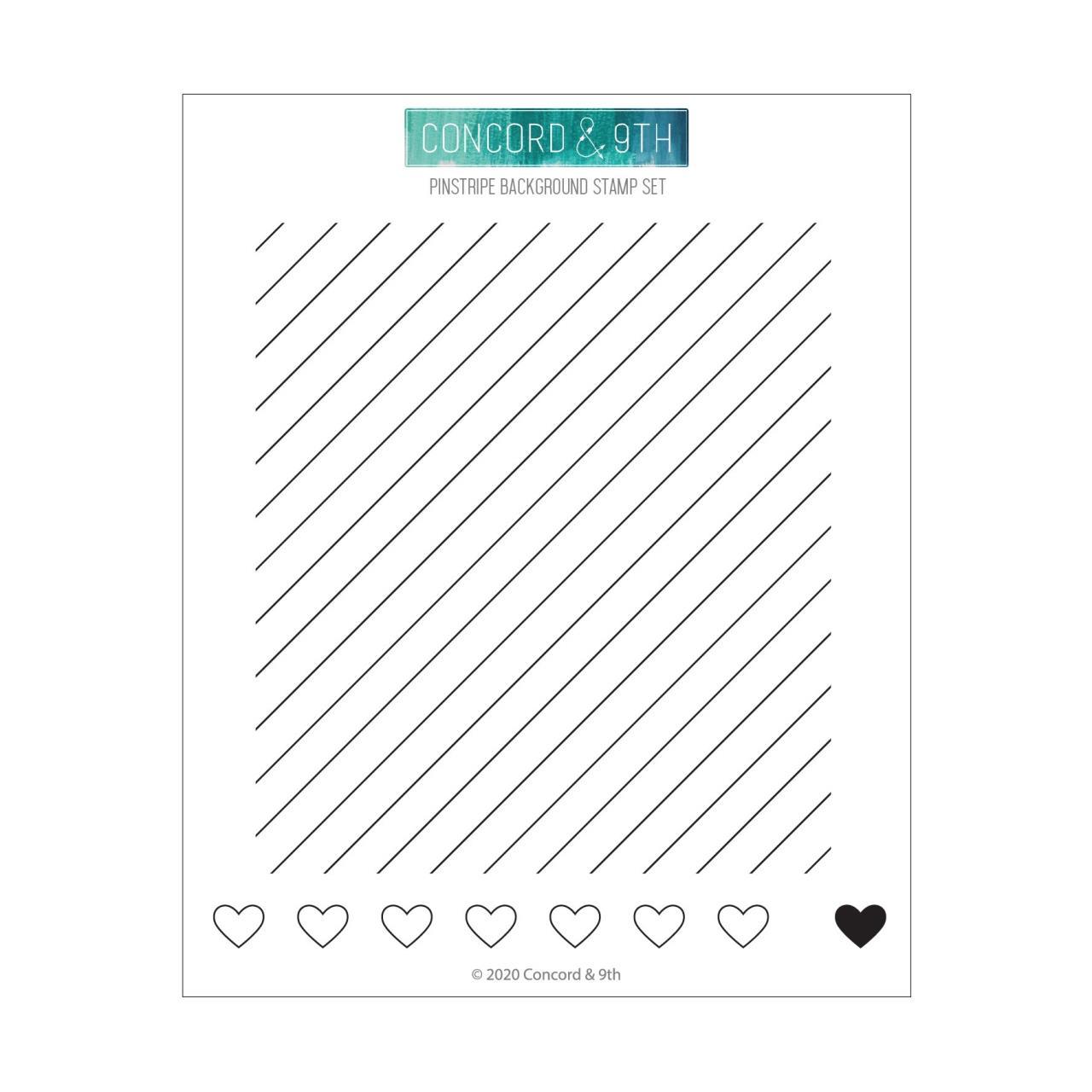 Pinstripe Background Concord 9th Clear Stamps Ellen Hutson Llc