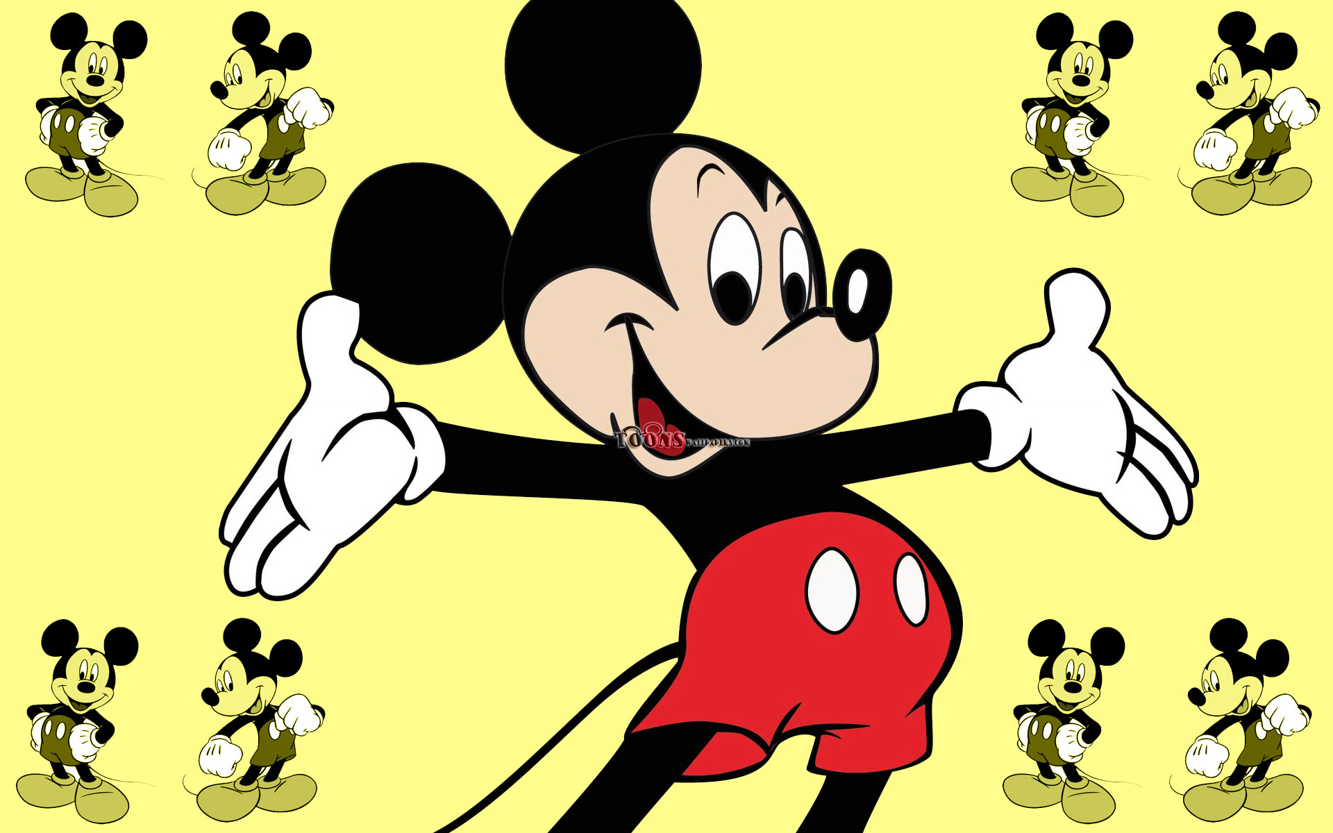 Mickey Mouse Wallpaper Bunga