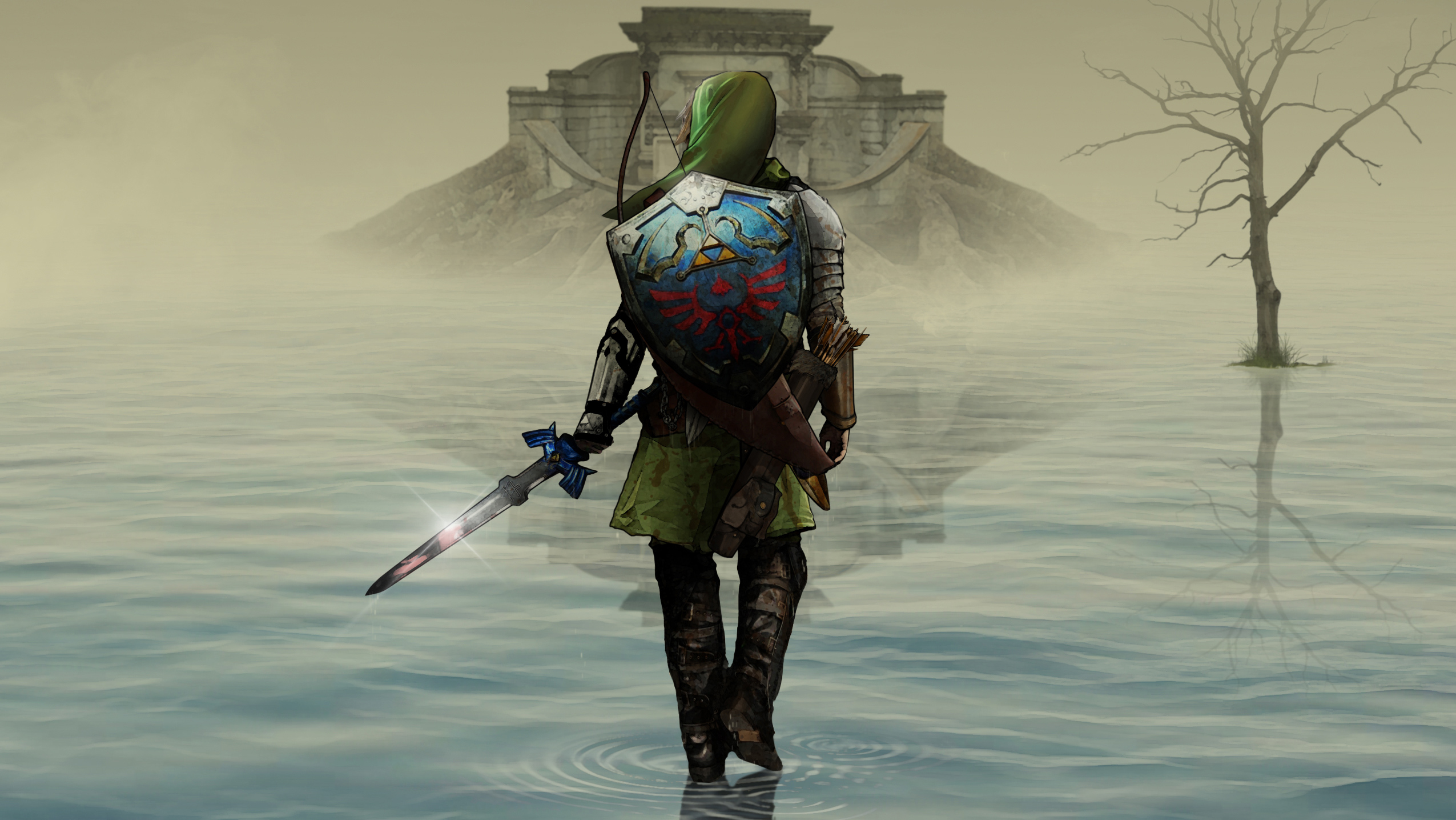 The Legend Of Zelda Walking Art Wallpaper HD Games 4k Image