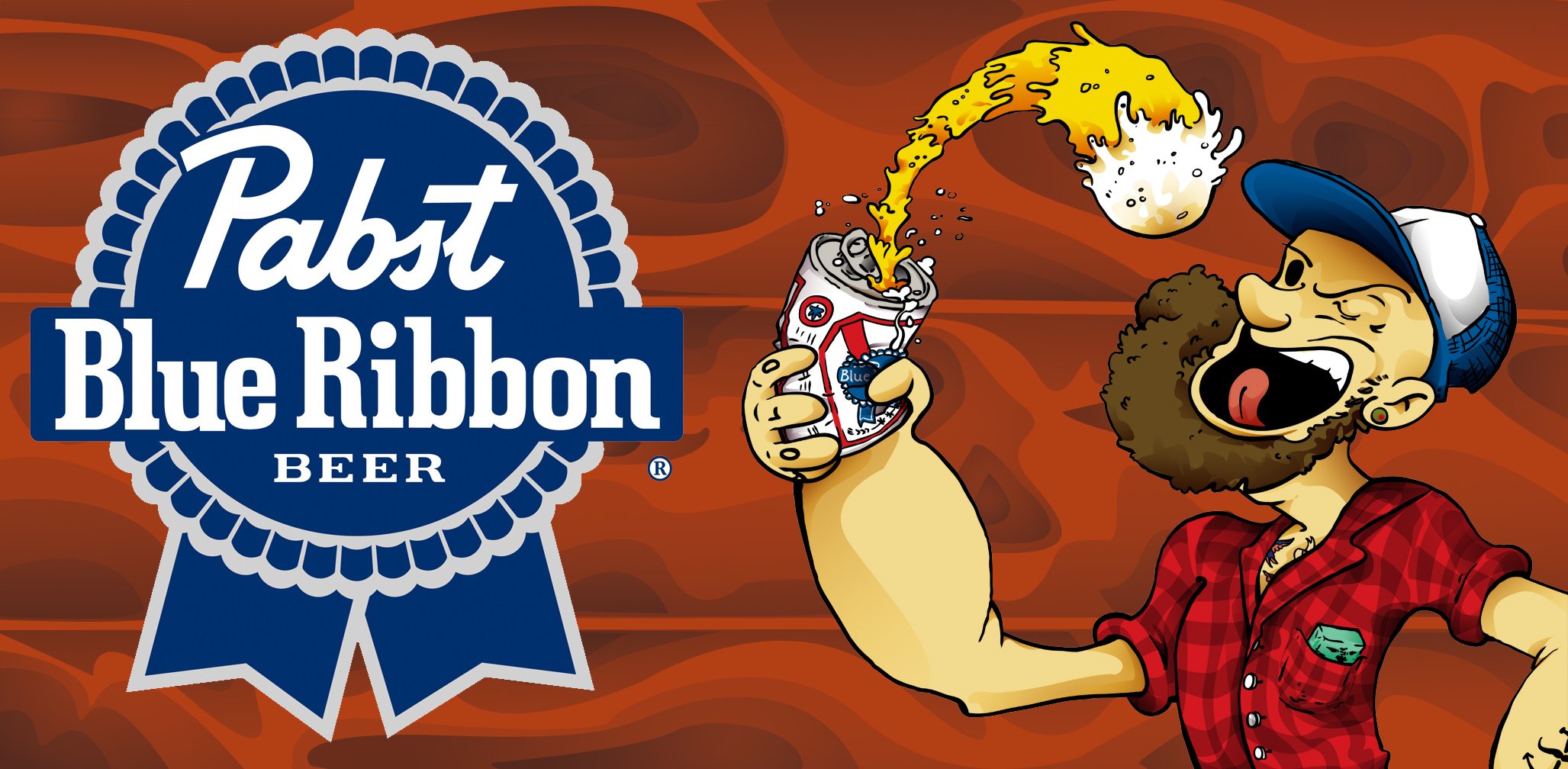Pabst Blue Ribbon Beer Alcohol Wallpaper Background