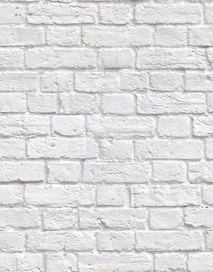 Soft White Bricks Boutique Faux Wallpaper Design By Milton King