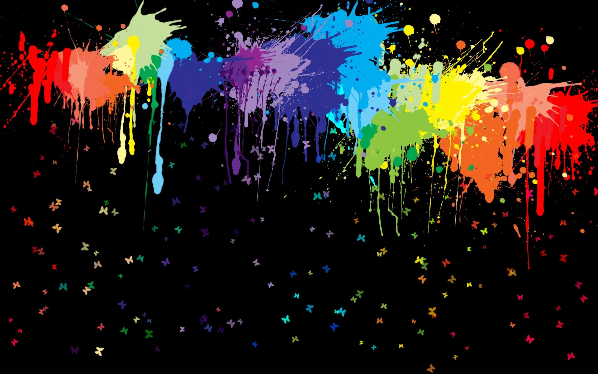 Paint Splashes Vector Background Designs HD Wallpaper