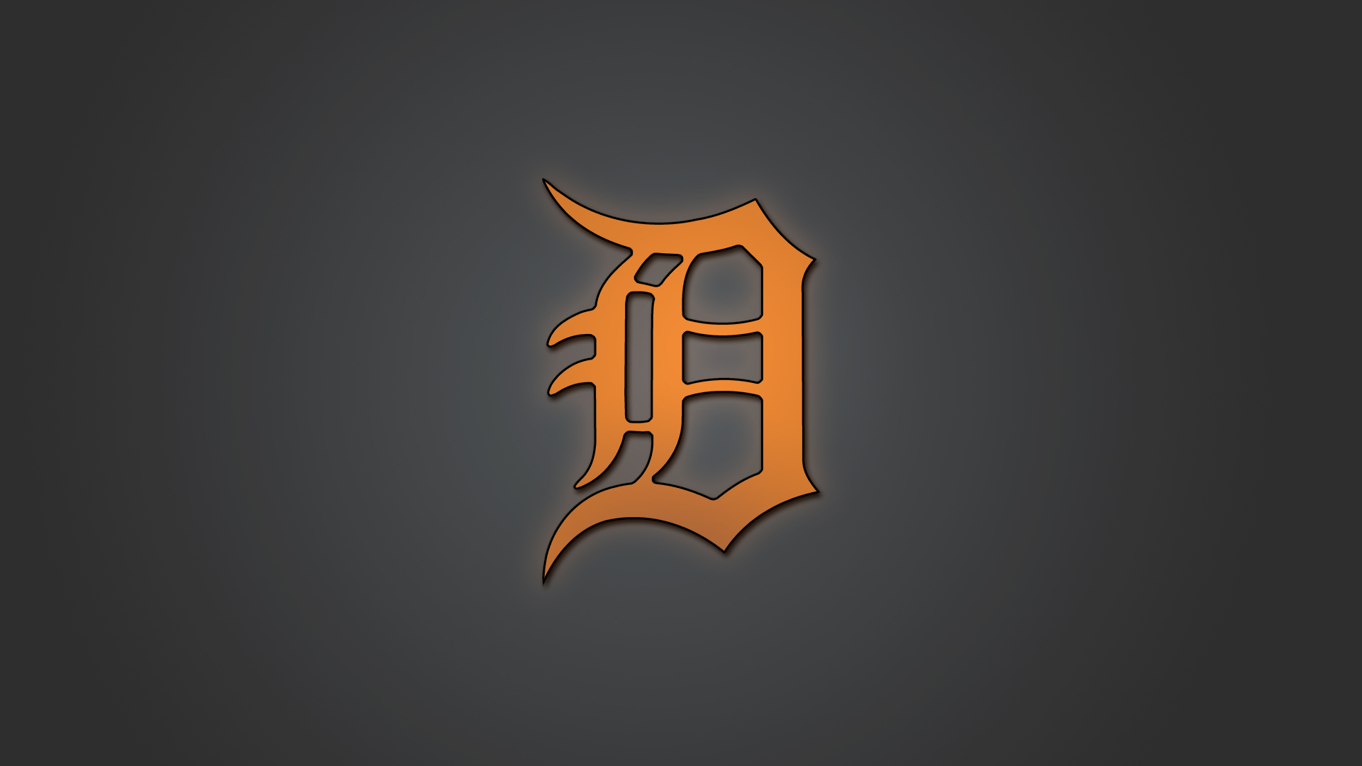 Download Circular Detroit Tigers Logo With Tiger Head Wallpaper