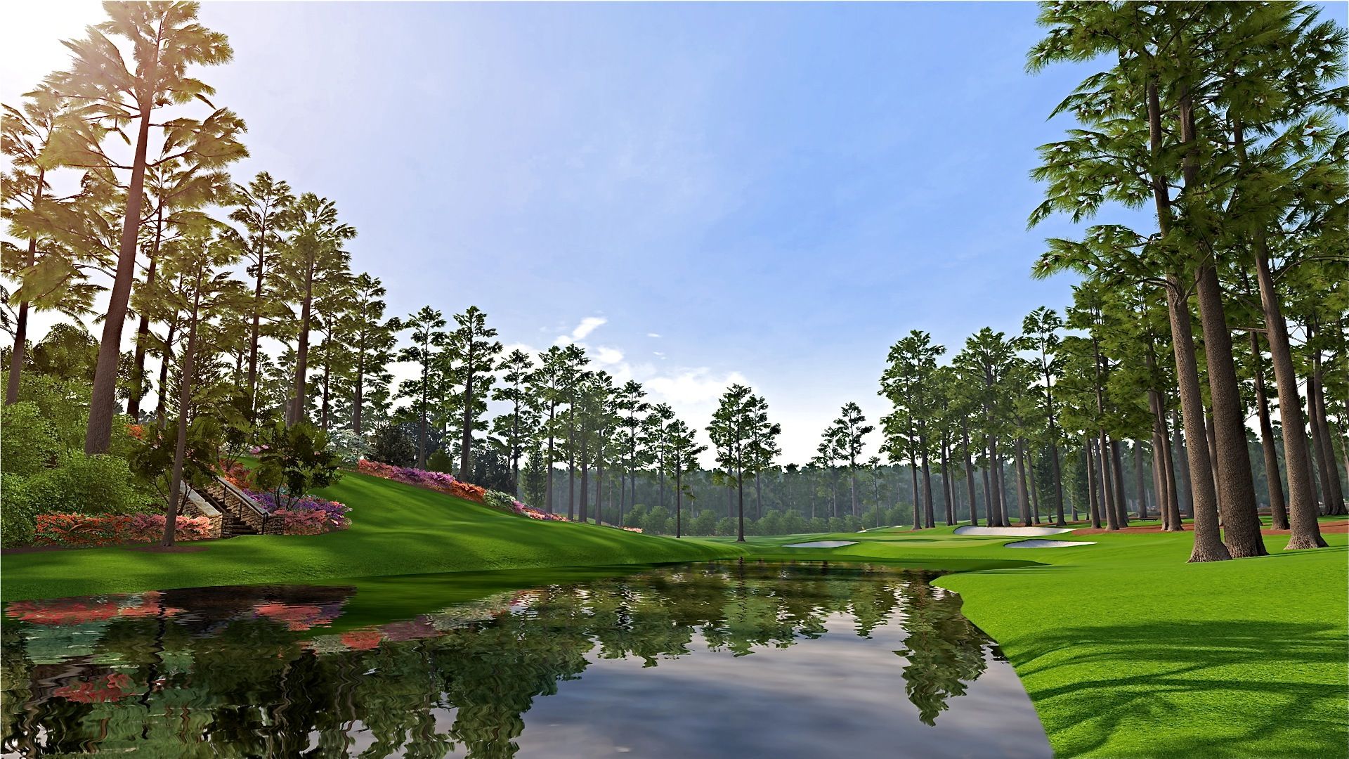 Augusta National 16th Hole Just Beautiful Golf Landscapes