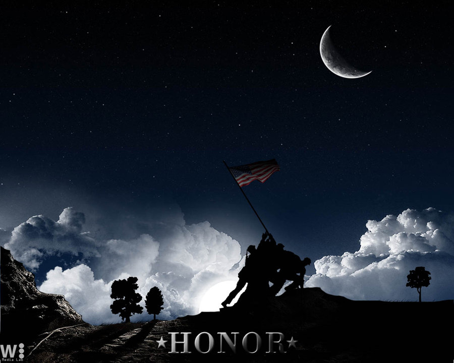 Iwo Jima Raising Flag Honor By Giacko