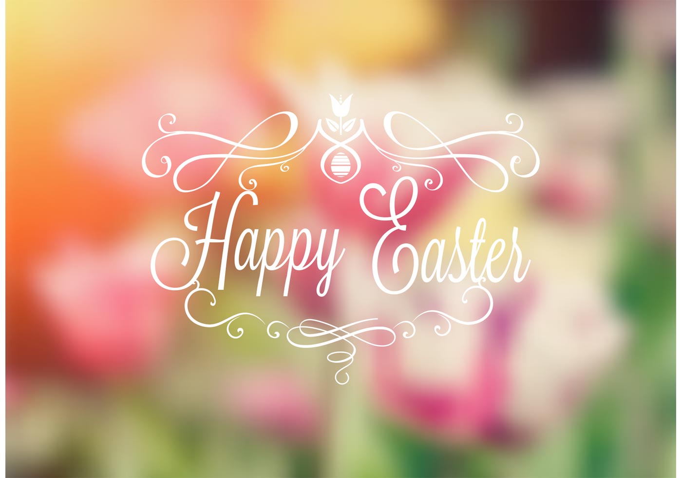Happy Easter Typography Vectors Clipart Graphics