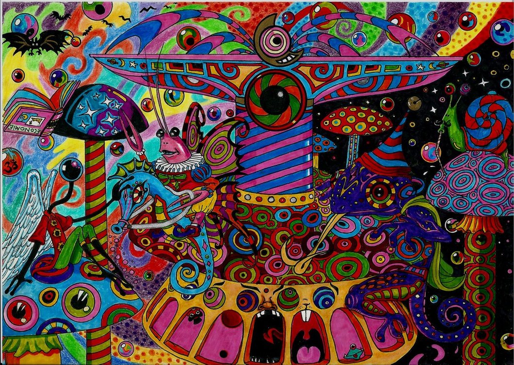 PSYCHEDELIC MERRY GO ROUND by Acid Flo 1060x754