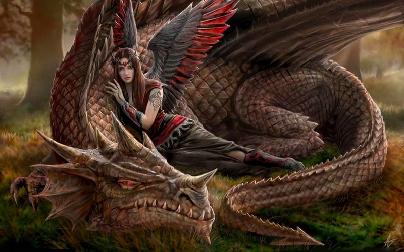 Dragons Fantasy Art Wallpaper
