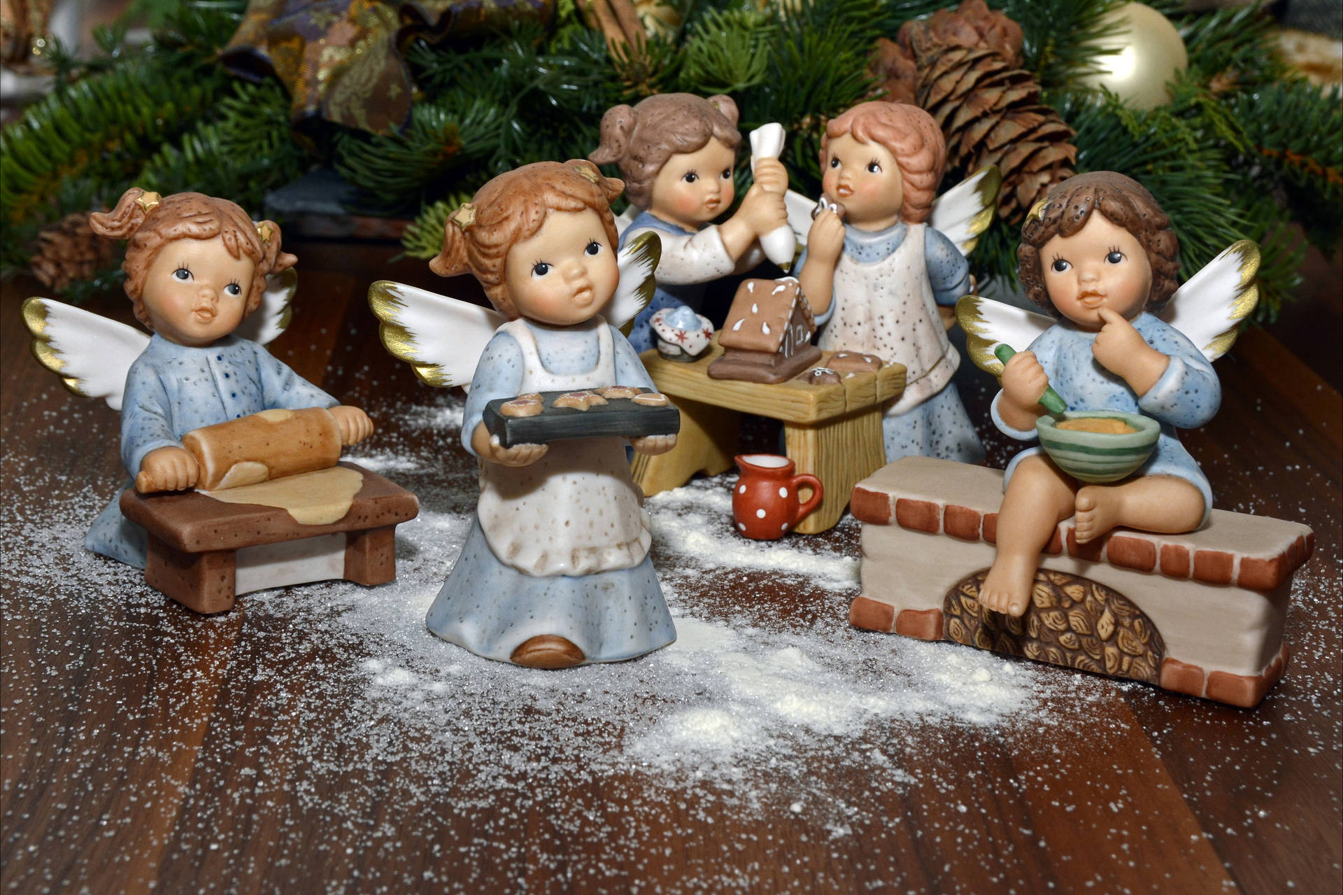 Christmas Angels Wallpaper