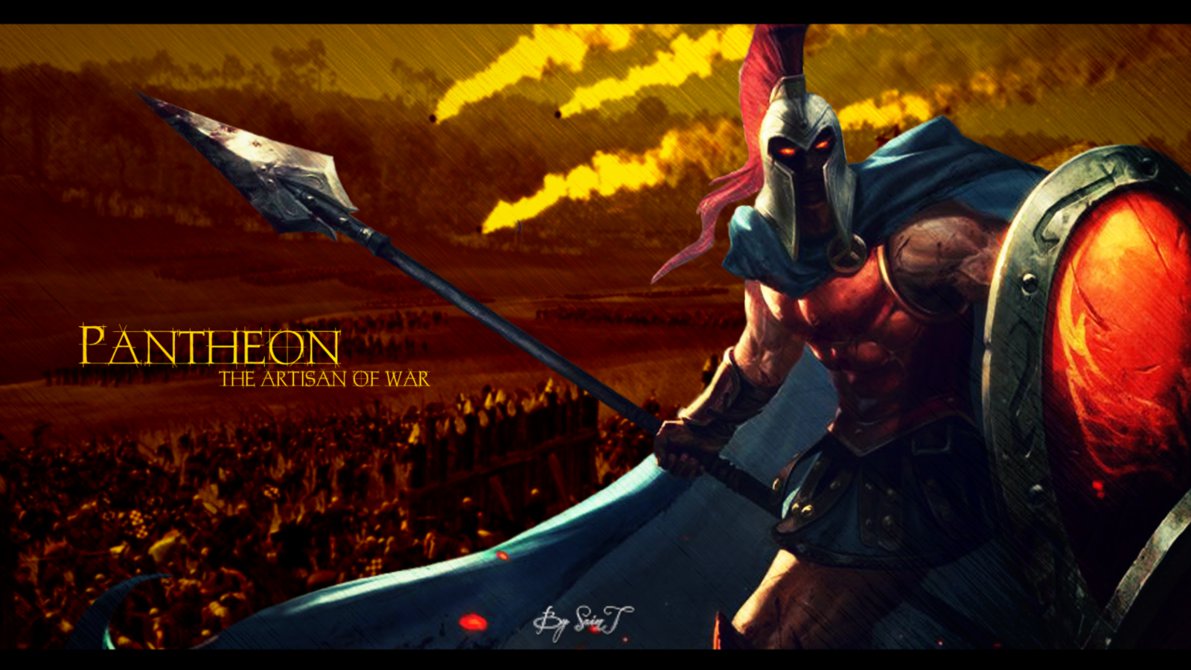 Pantheon League Of Legends Wallpaper By Bysaint