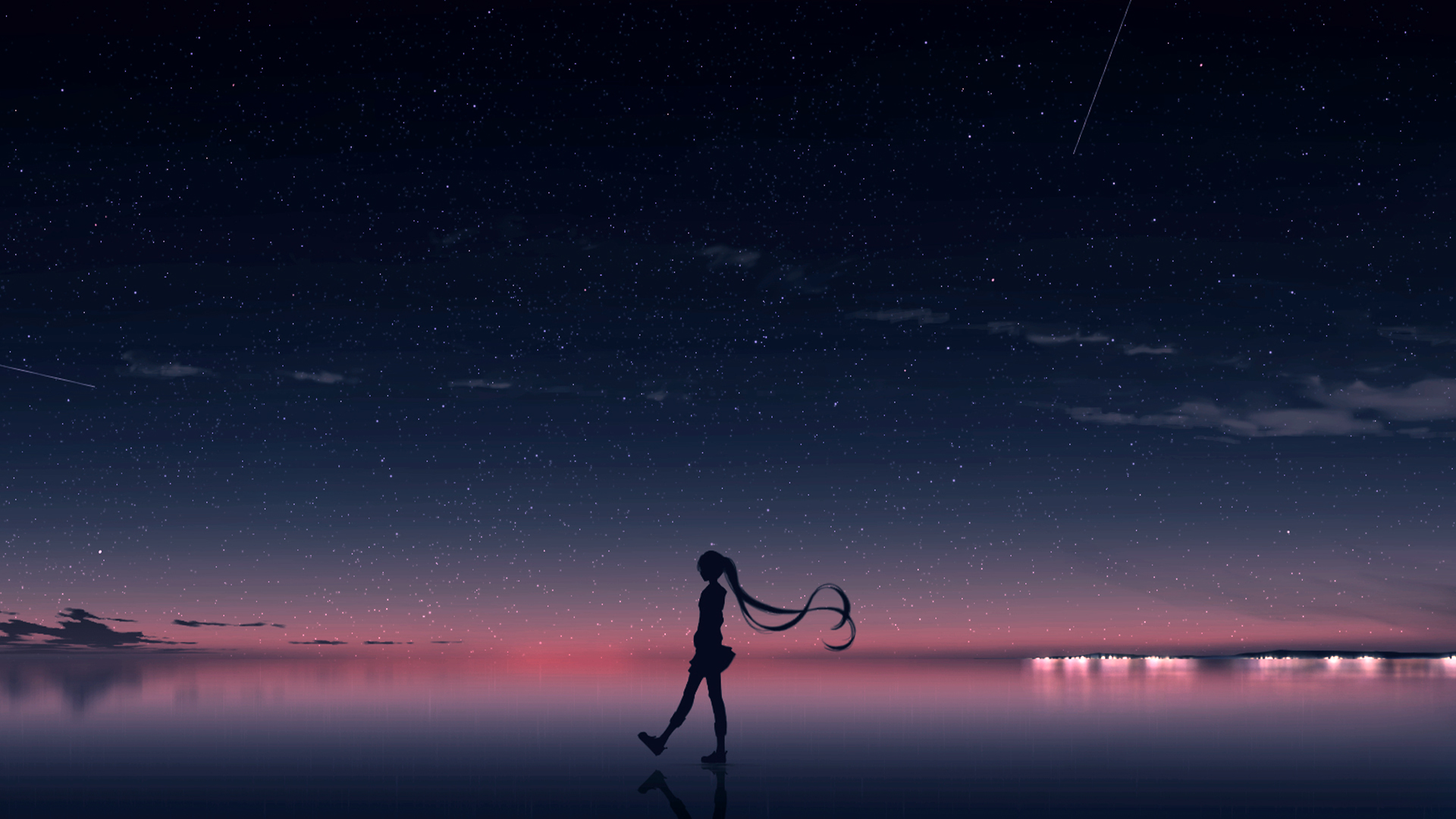 Wallpaper Space Art Installation Digital Stars People