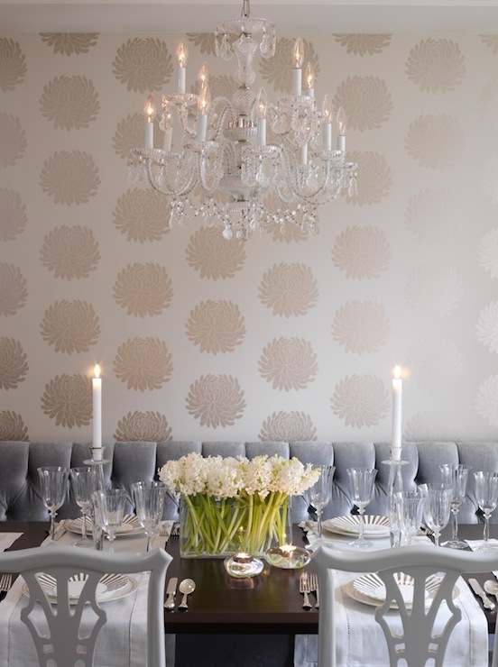 Tufted Dining Bench   Contemporary   dining room   Sarah Richardson
