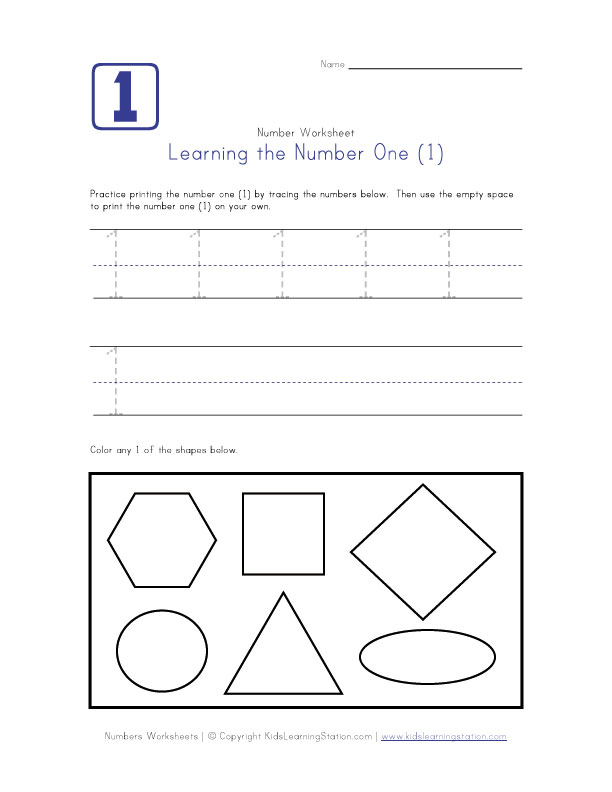 Number Worksheets And Print Your One