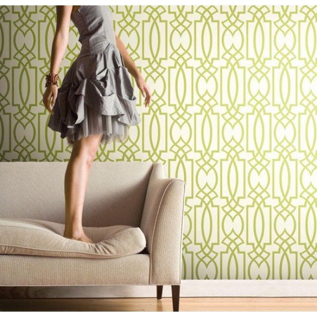  Lime Green Geometric Wallpaper WT4605 All Walls Wallpaper