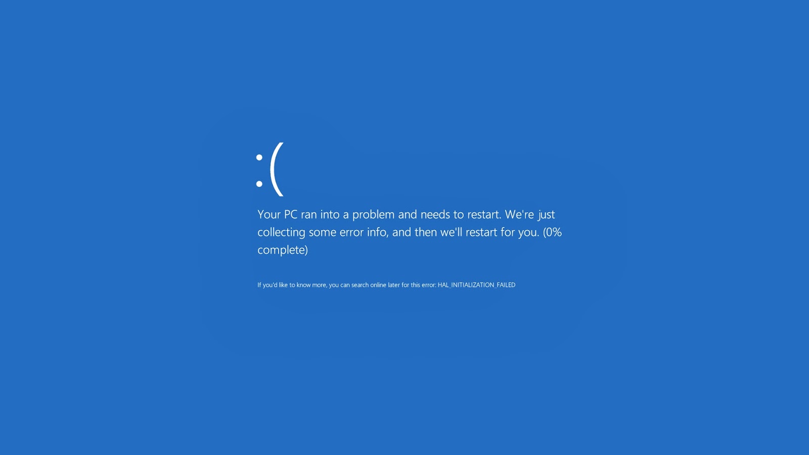 Windows Blue Screen Wallpaper