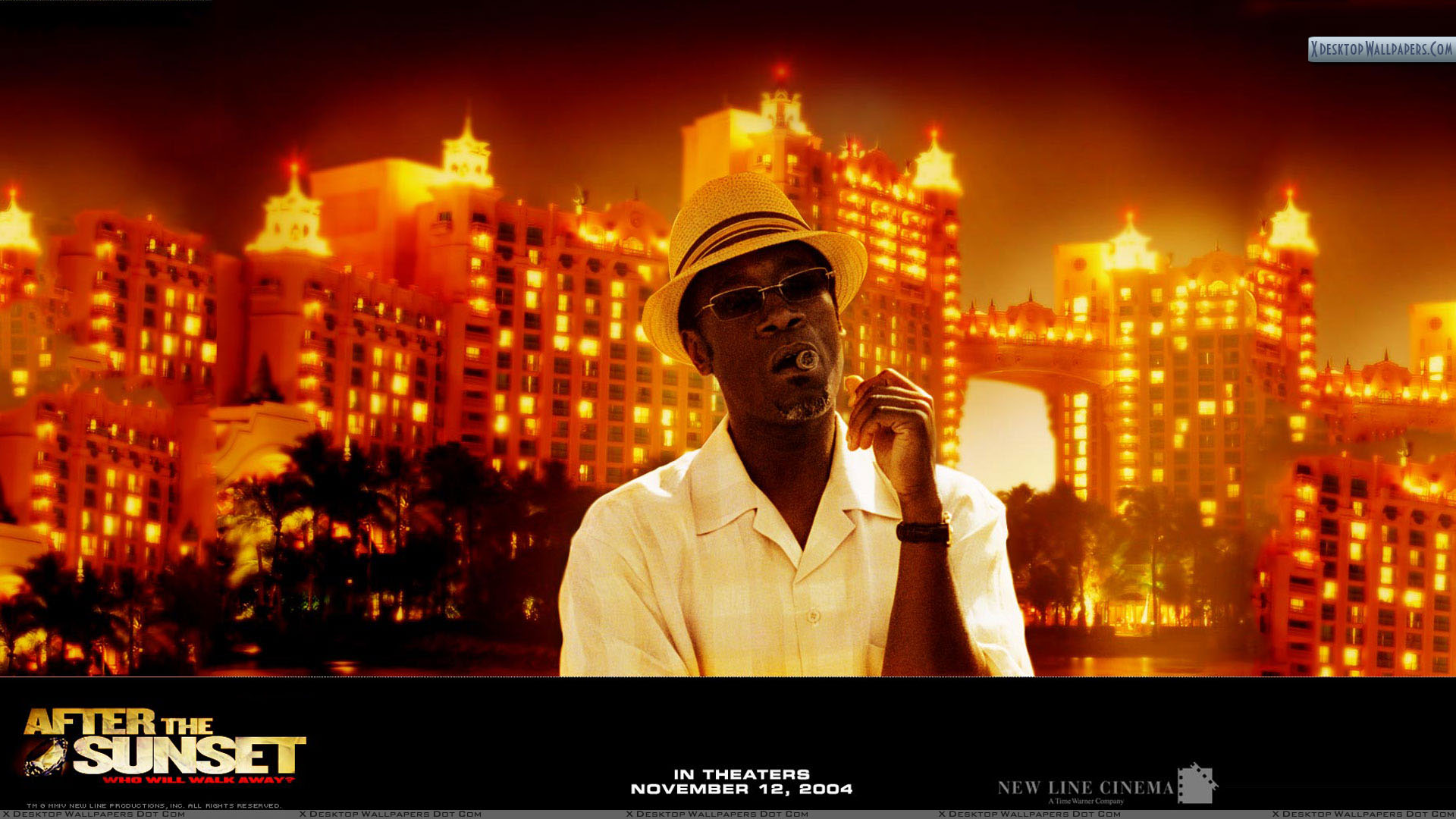 After The Sunset Don Cheadle In White Shirt And Hat Wallpaper
