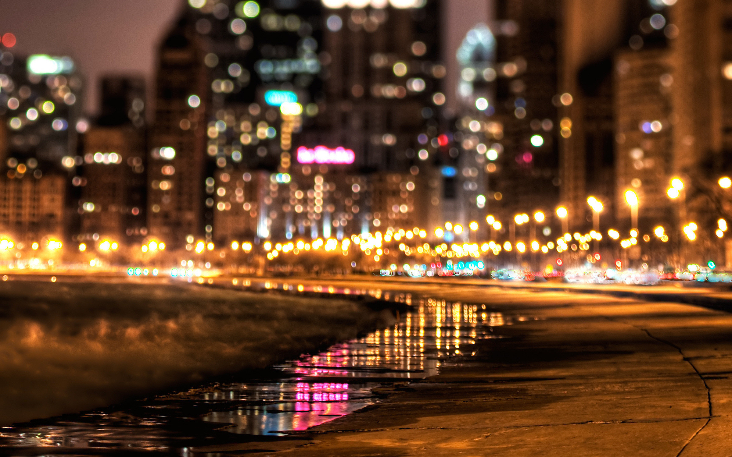 Street Wallpaper HD Night City