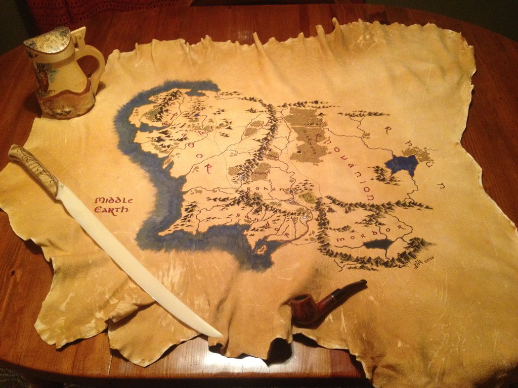 Middle Earth Map By Twowolveskm