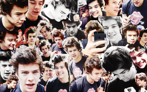made a Harry collage to use as a desktop wallpaper Have at it