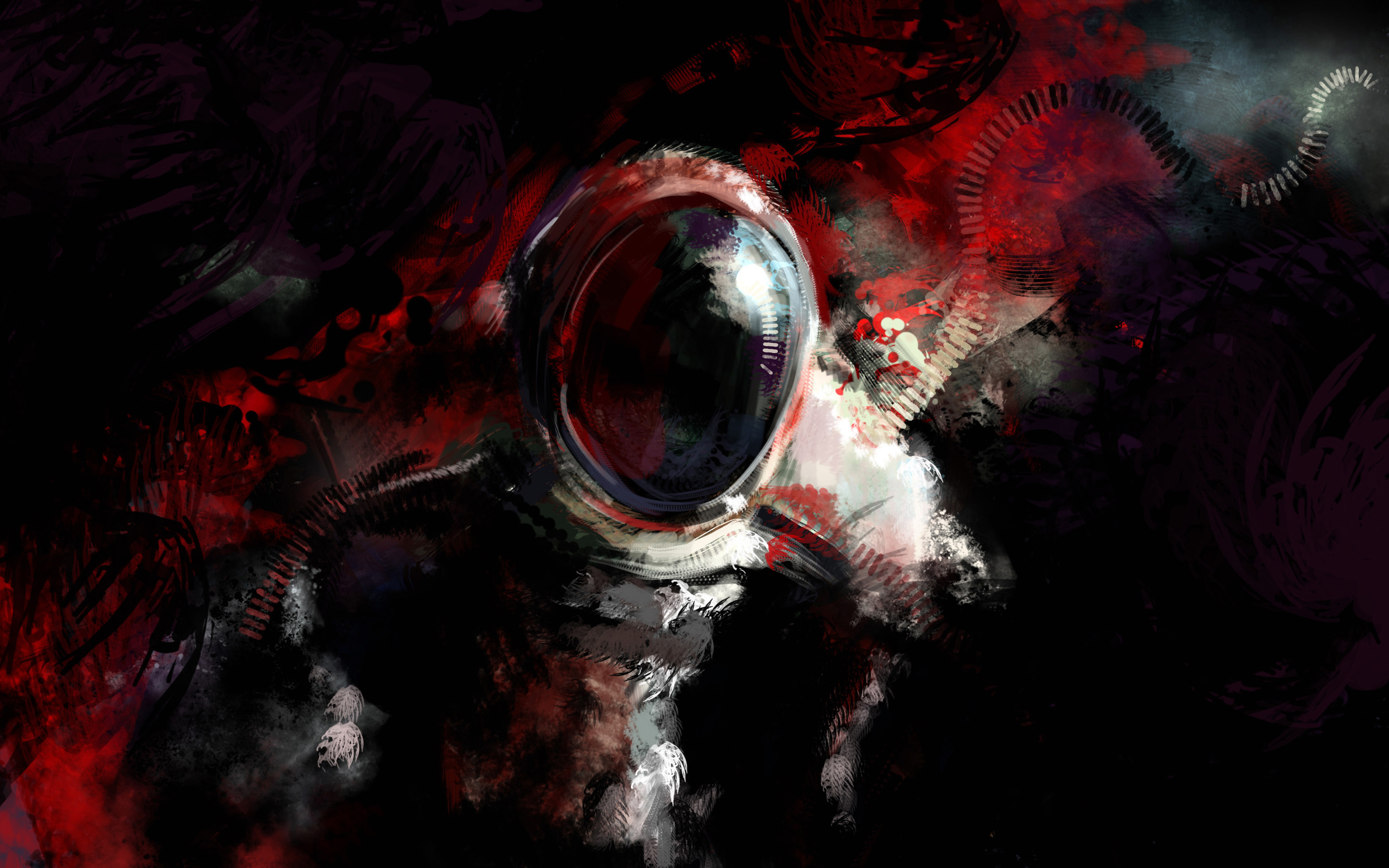 Mysterious Astronaut Fantasy Art HD Wallpaper