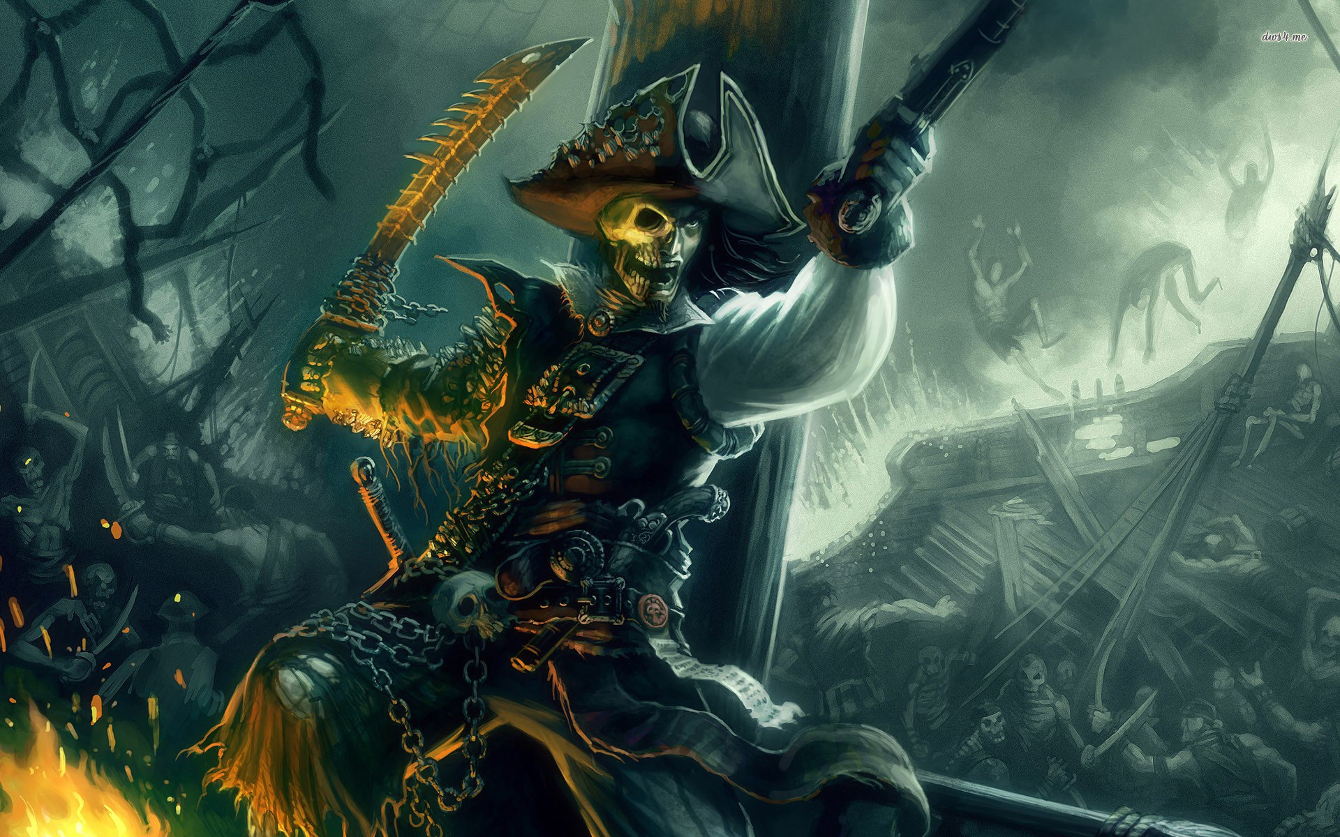 Skeleton Pirate wallpapers HD free   280911