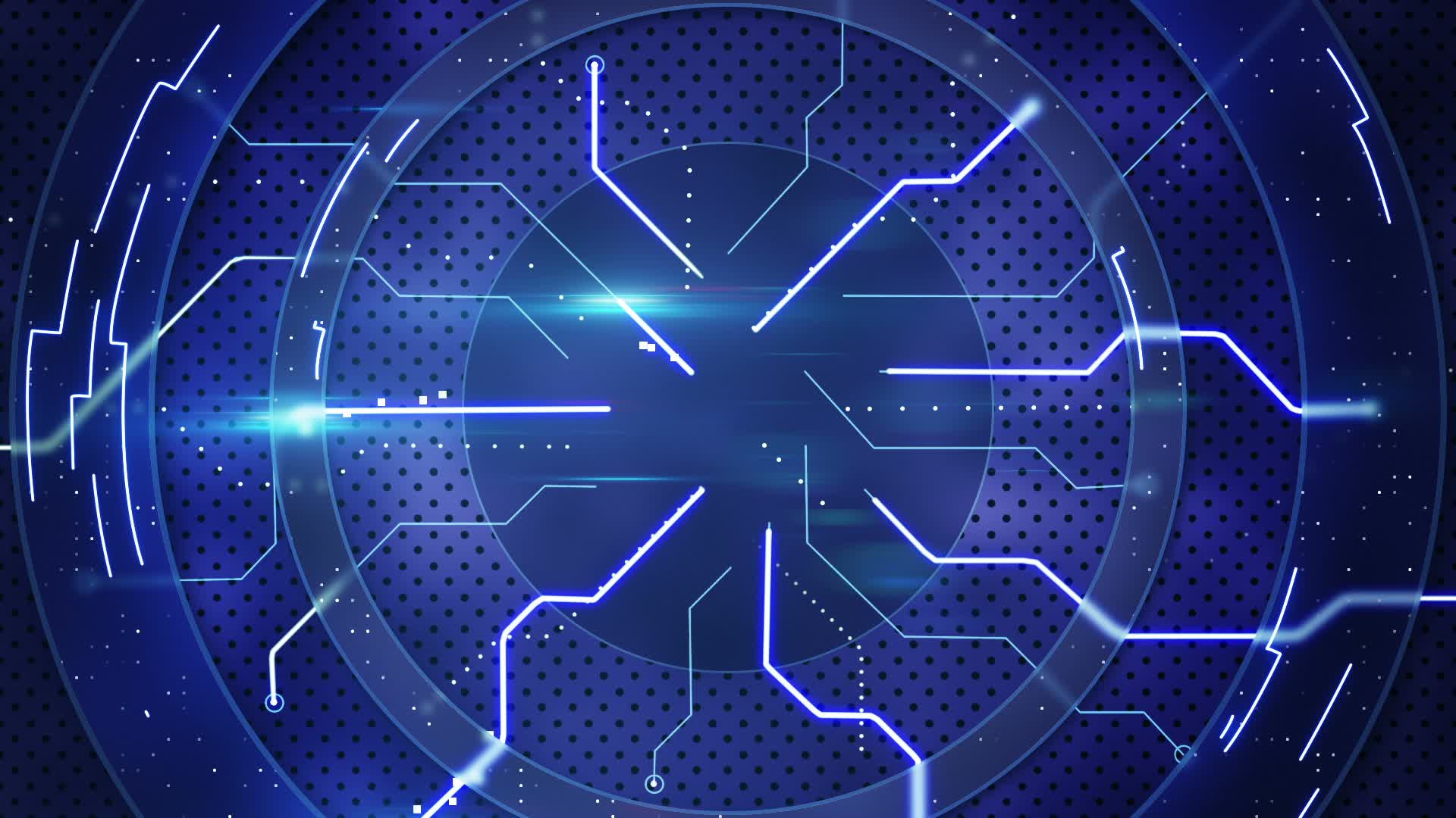 Blue Hi Tech Abstract Loopable Background Stock Video HD